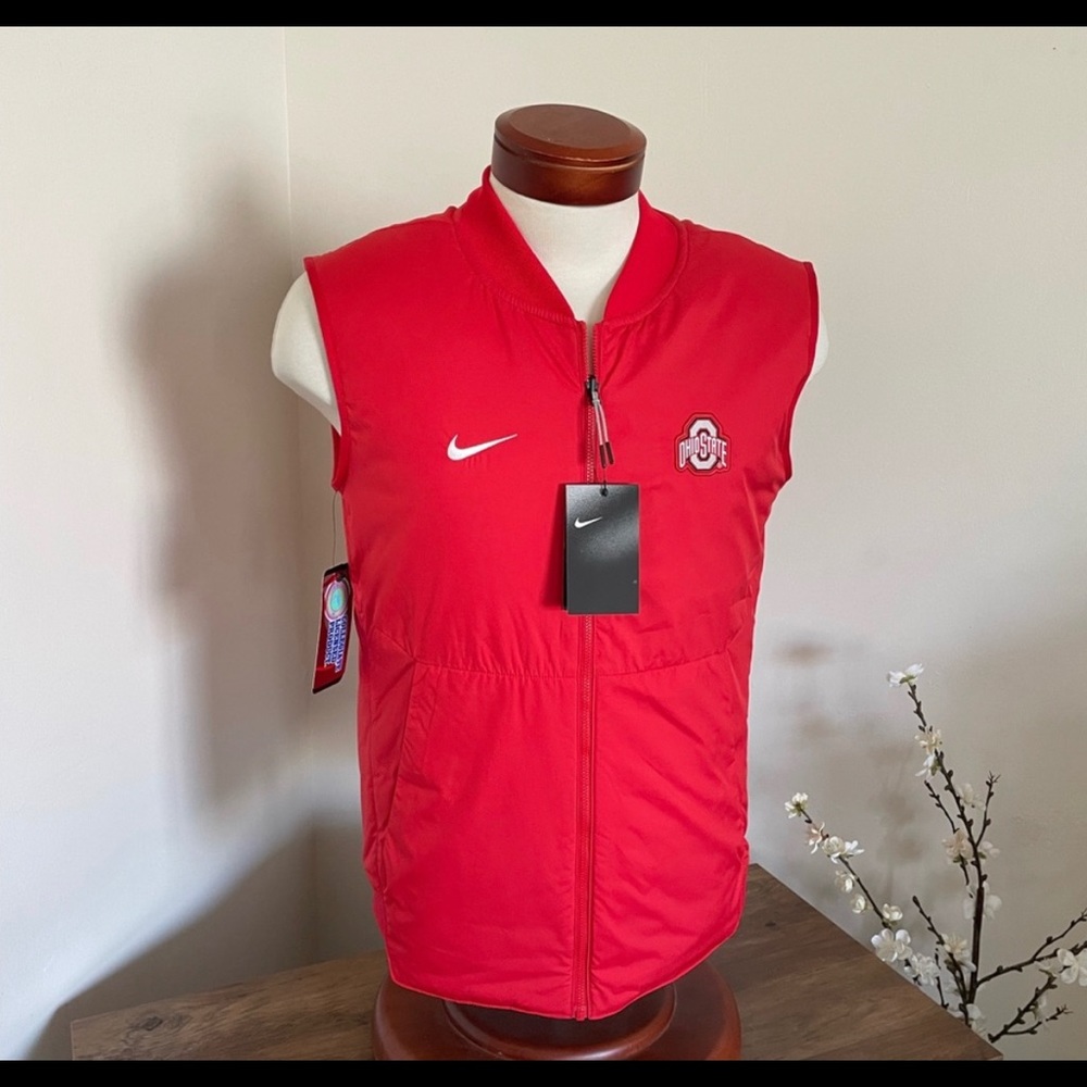 Ohio State Nike Red Cutoff Vest